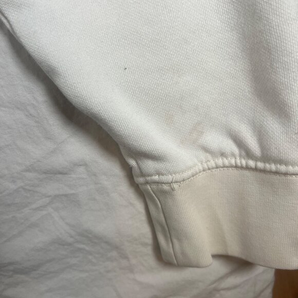 Vans For The Earth Embroidered Sunflower Hoodie Sweatshirt Off White SZ M - Picture 12 of 14